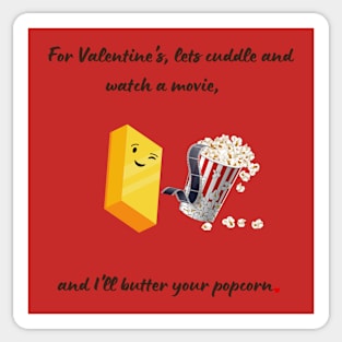 Popcorn Lovin' Sticker